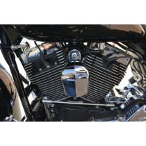  Black Hi-Lighted Finned Headbolt Covers 