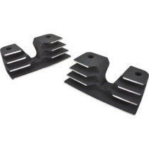  Black Hi-Lighted Finned Headbolt Covers 