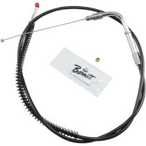 THROTTLE CABLE TRADITIONAL BLACK OVERSIZE +6" (152MM)