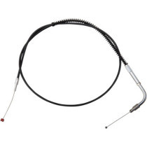 THROTTLE CABLE TRADITIONAL BLACK OVERSIZE +6" (152MM)