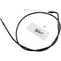 THROTTLE CABLE STEALTH-BLACK-ON-BLACK OVERSIZE +6"(152MM)