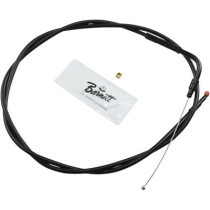 THROTTLE CABLE STEALTH-BLACK-ON-BLACK OVERSIZE +6"(152MM)