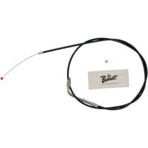 THROTTLE CABLE TRADITIONAL BLACK OVERSIZE +6" (152MM)