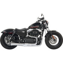 EXHAUST ROAD RAGE II MEGA POWER SHORT CHROME W/ BLACK END CAPS