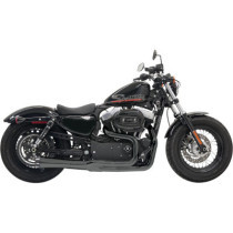 EXHAUST ROAD RAGE II MEGA POWER SHORT CHROME W/ BLACK END CAPS