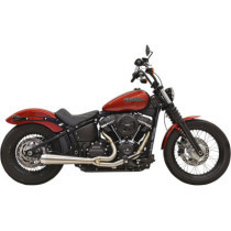 Ligne 2 en 1 Bassani Road Rage III - Softail Fat Bob, Slim, Street Bob et Low rider S et ST à partir de 2018 - Inox brut