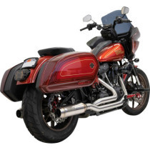 Exhaust True Dual SS with 4" Muffler M8 Softail 18-23