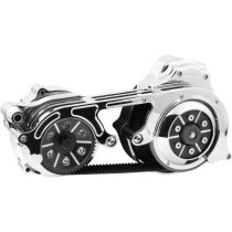 OPEN BELT DRIVE 2'' KIT WITH 2-PIECE MOTOR PLATE CHROME