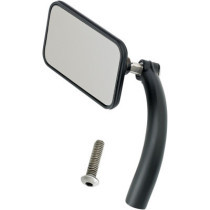 UTILITY RECTANGULAR MIRROR WITH PERCH MOUNT BLACK