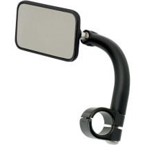 UTILITY RECTANGULAR 1" CLAMP-ON MIRROR BLACK