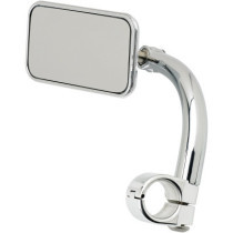 UTILITY RECTANGULAR 1" CLAMP-ON MIRROR CHROME