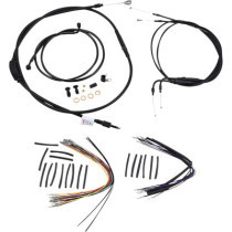 CABLE KIT 16" BLACK VINYL STAINLESS STEEL HANDLEBAR W/O ABS