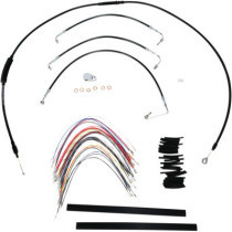 CABLE KIT 13" BLACK VINYL STAINLESS STEEL HANDLEBAR W/O ABS