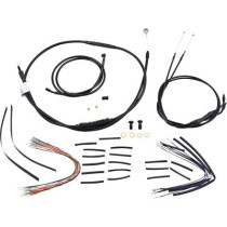 CABLE KIT 12" BLACK VINYL STAINLESS STEEL HANDLEBAR W/O ABS