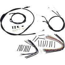 CABLE KIT 12" BLACK VINYL STAINLESS STEEL HANDLEBAR W/O ABS