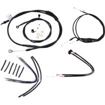 CABLE KIT 12" BLACK VINYL STAINLESS STEEL HANDLEBAR W/O ABS