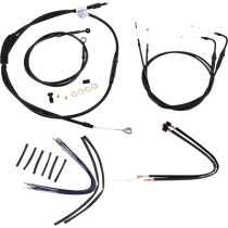 CABLE KIT 14" BLACK VINYL STAINLESS STEEL HANDLEBAR W/ABS