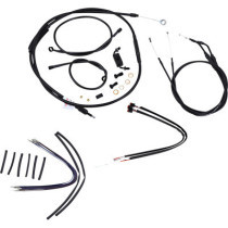 CABLE KIT 12" BLACK VINYL STAINLESS STEEL HANDLEBAR W/ABS