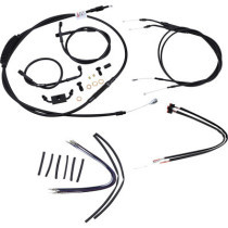 CABLE KIT 16" BLACK VINYL STAINLESS STEEL HANDLEBAR W/ABS