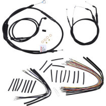 CABLE KIT 12" BLACK VINYL STAINLESS T-BAR W/O ABS