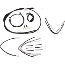 CABLE KIT 18" BLACK VINYL STAINLESS STEEL HANDLEBAR W/O ABS