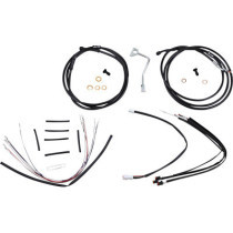 CABLE KIT 14" BLACK VINYL STAINLESS STEEL HANDLEBAR W/ABS