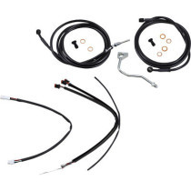 CABLE KIT 14" BLACK VINYL STAINLESS STEEL HANDLEBAR W/ABS