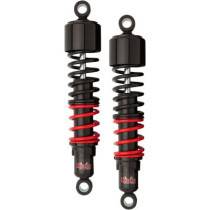 SHOCKS 13" STILETTO BLACK W/RED & BLACK SPRINGS