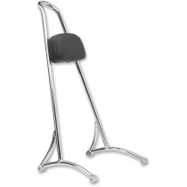 SISSY BAR TALL W/PAD CHROME