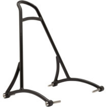 SISSY BAR SHORT W/PAD BLACK POWDER-COATED