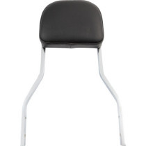 SHORT SQUARE SISSY BAR CHROME WITH PAD HD