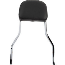 SHORT SQUARE SISSY BAR CHROME WITH PAD HD