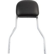 SHORT SQUARE SISSY BAR CHROME WITH PAD HD