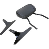 12" SHORT ROUND SISSY BAR BLACK HD