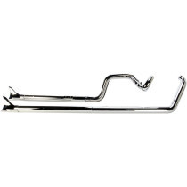 TRUE DUALS EXHAUST SYSTEM CHROME WITH FISHTAIL TIPS