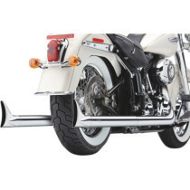 TRUE DUALS EXHAUST SYSTEM CHROME WITH FISHTAIL TIPS