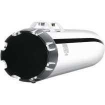 MUFFLERS 4" ROUND SLIP-ON CONTRAST CUT CHROME