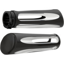 GRIPS DEEP CUT BILLET THROTTLE BY CABLE BLACK