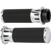 GRIPS DEEP CUT FUSION THROTTLE BY CABLE CHROME