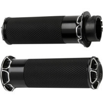 GRIPS BEVELED FUSION THROTTLE BY WIRE BLACK