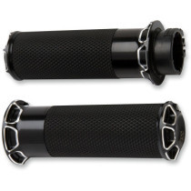 GRIPS BEVELED FUSION THROTTLE BY CABLE BLACK