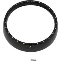 HEADLIGHT TRIM RING WITH TURN SIGNALS LED HALO BLACK