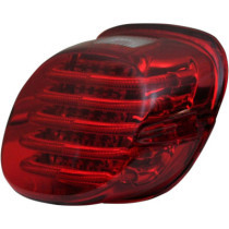 Feu arrière à LED "Probeam Low Profile" avec éclairage de plaque - Big Twin et Sportster à partir de 1999 - Rouge