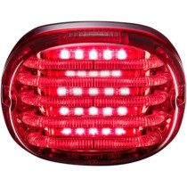 Feu arrière à LED "Probeam Sqareback" avec éclairage de plaque - Big Twin et Sportster à partir de 1999 - Rouge