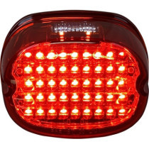 Feu arrière à LED "Low Profile" avec éclairage de plaque - Big Twin et Sportster à partir de 1999 - Rouge