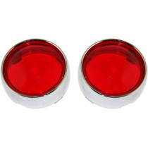 LENS RED BULLET CHROME