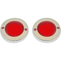 LENS RED FLAT CHROME