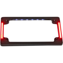 LICENSE PLATE FRAME FLAT LED BLACK