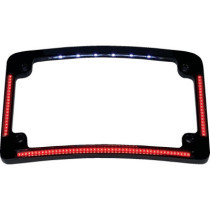 FRAME LIC W/ RED LED BLK