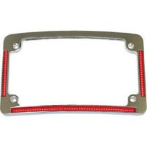 FRAME LIC W/ RED LED CHR